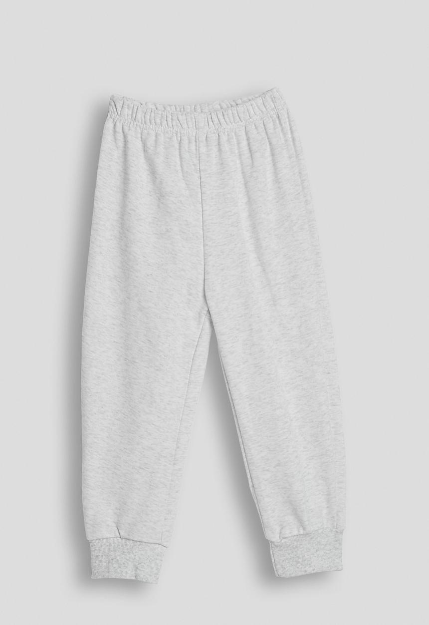 Pop Candy - Johnny collar sweatshirt with joggers - white smoke
