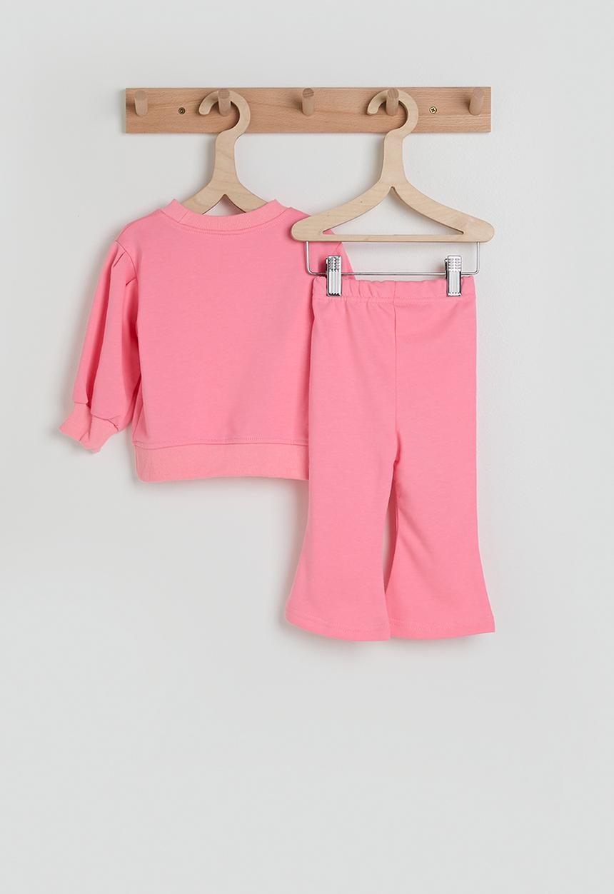 Pop Candy - Sweatshirt with flared sweatpants - baker-miller pink