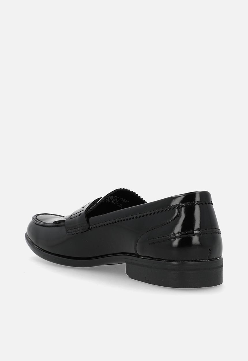 PC - Crouch Hi-shine kiltie trim laofer - black spray horse