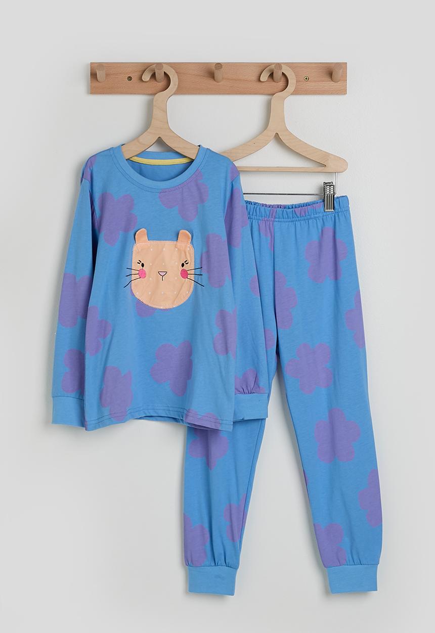 Pop Candy - Sweater & joggers - blue/floral aop