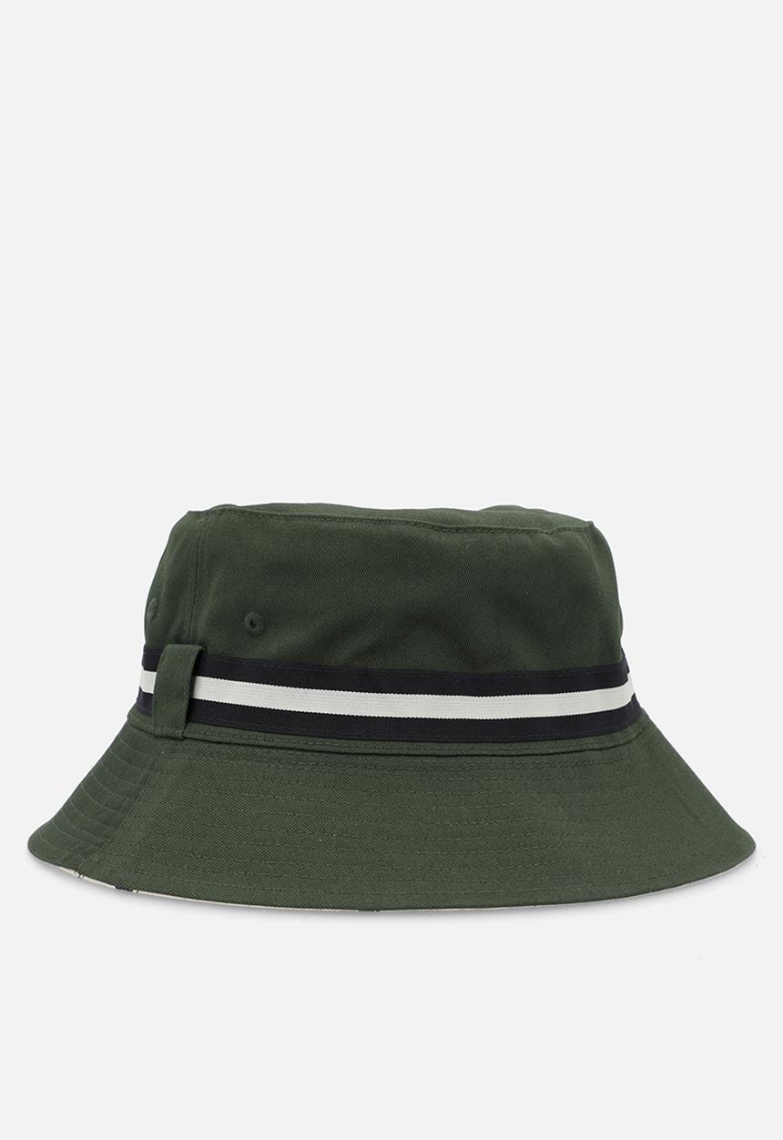 POLO - Monogram Reversible Bucket Hat - Green/Stone