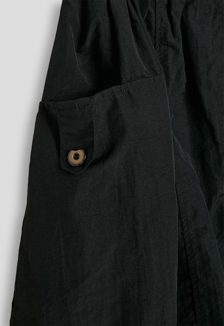 Pop Candy - Drawstring top & midi skirt - ice heather/black