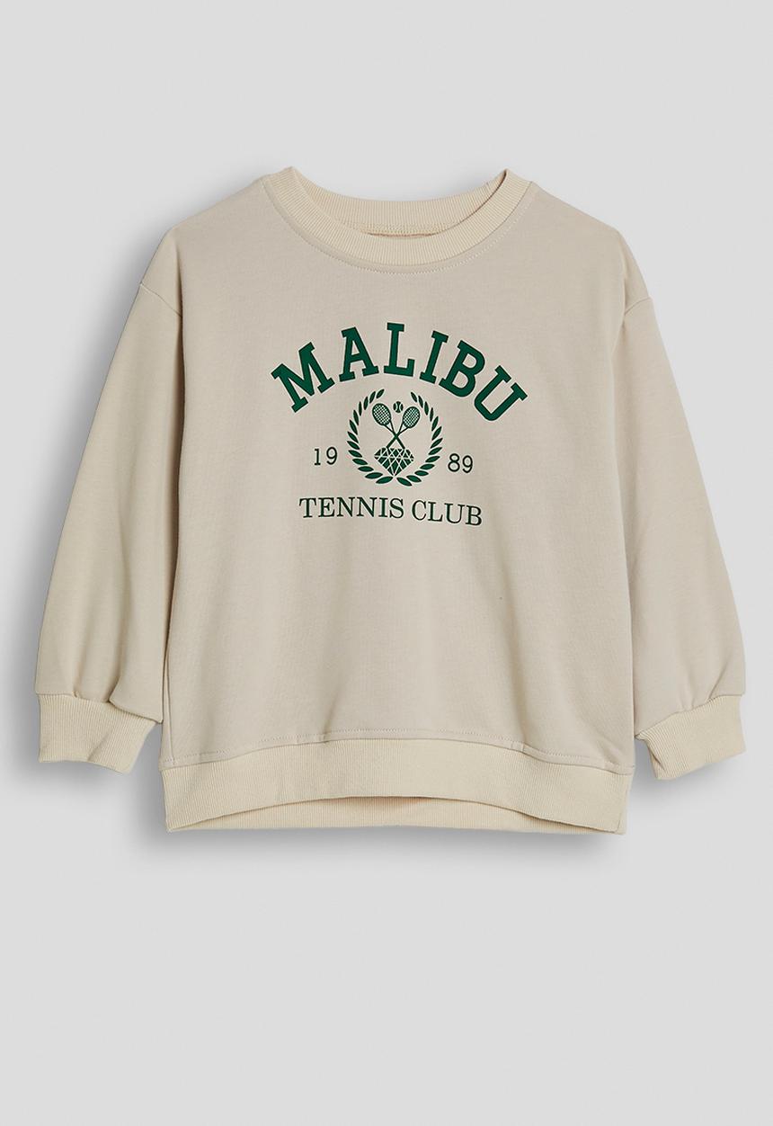 Pop Candy - Slogan sweatshirt with joggers - champagne beige/malibu