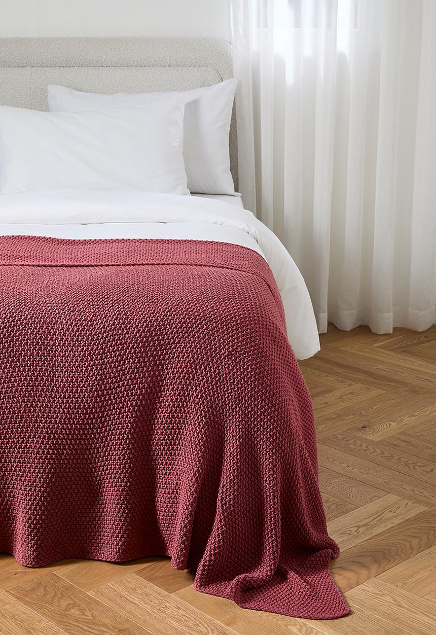 Sixth Floor - Kit Stonewashed Knit Throw Clay