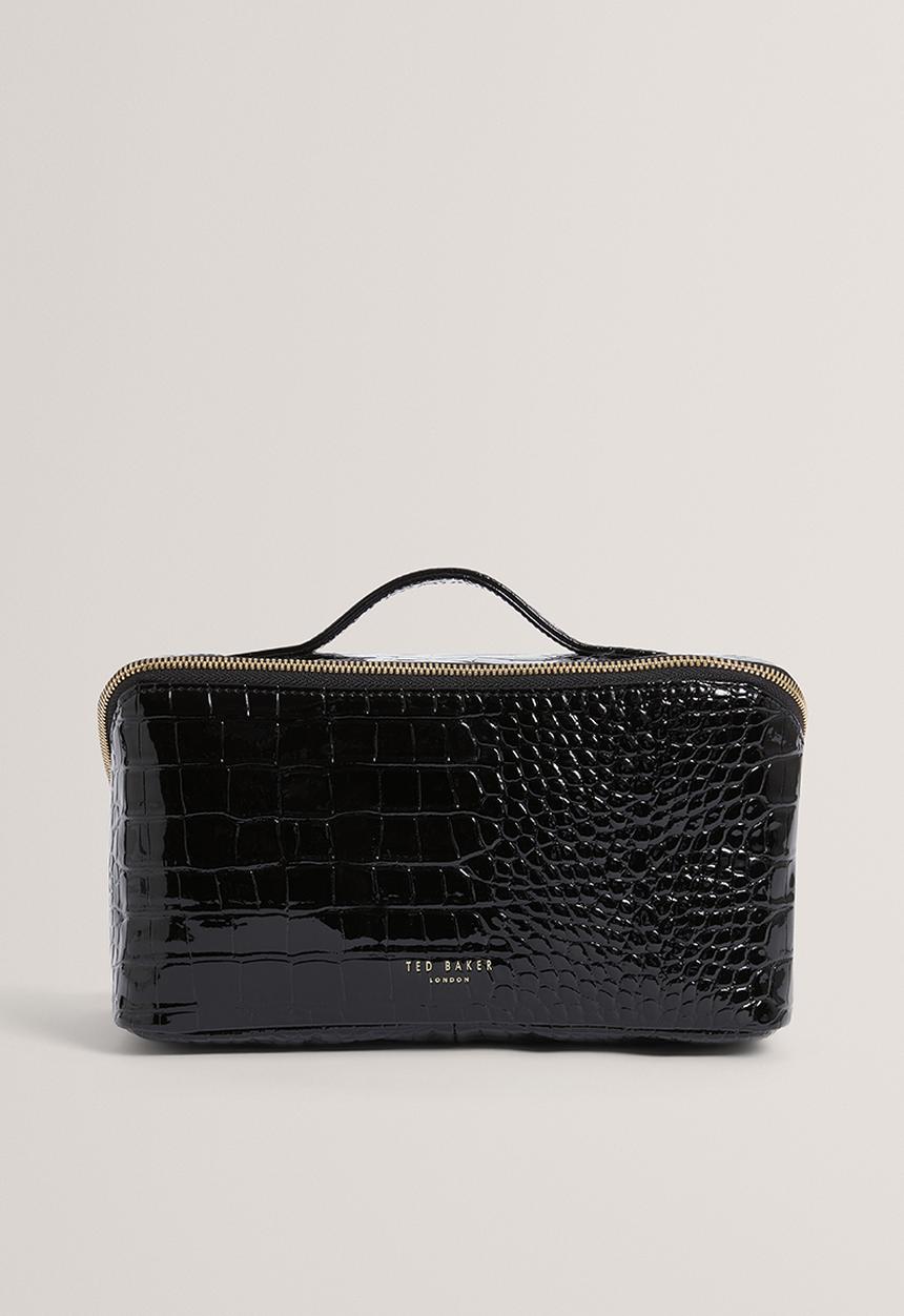Ted Baker - Vieda : Croc Effect Small Makeup Bag
