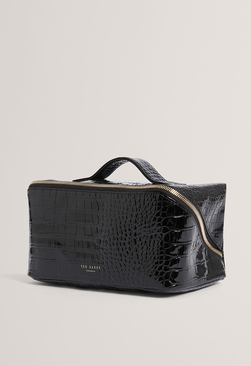 Ted Baker - Vieda : Croc Effect Small Makeup Bag