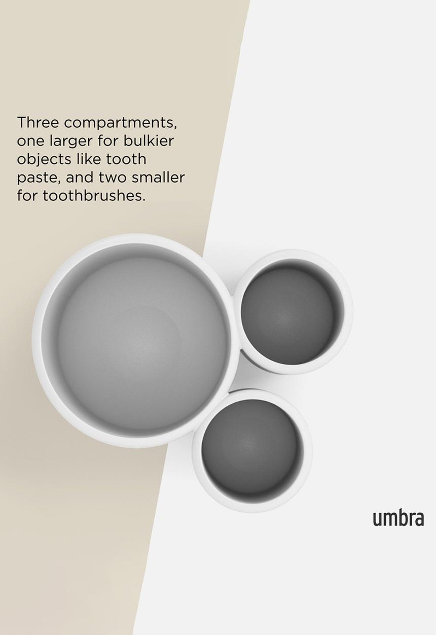 Umbra - Touch Toothbrush Holder - White