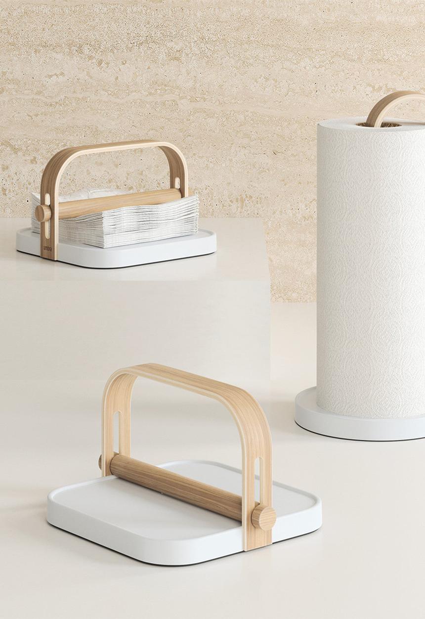 Umbra - Bellwood Napkin Holder - White & Natural