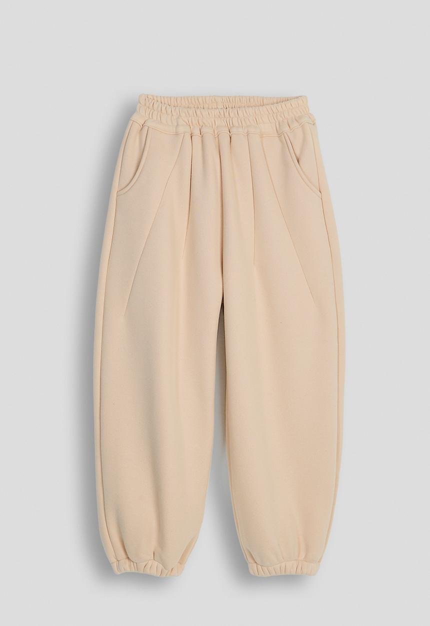 Pop Candy - Dart detailed joggers - milk tea
