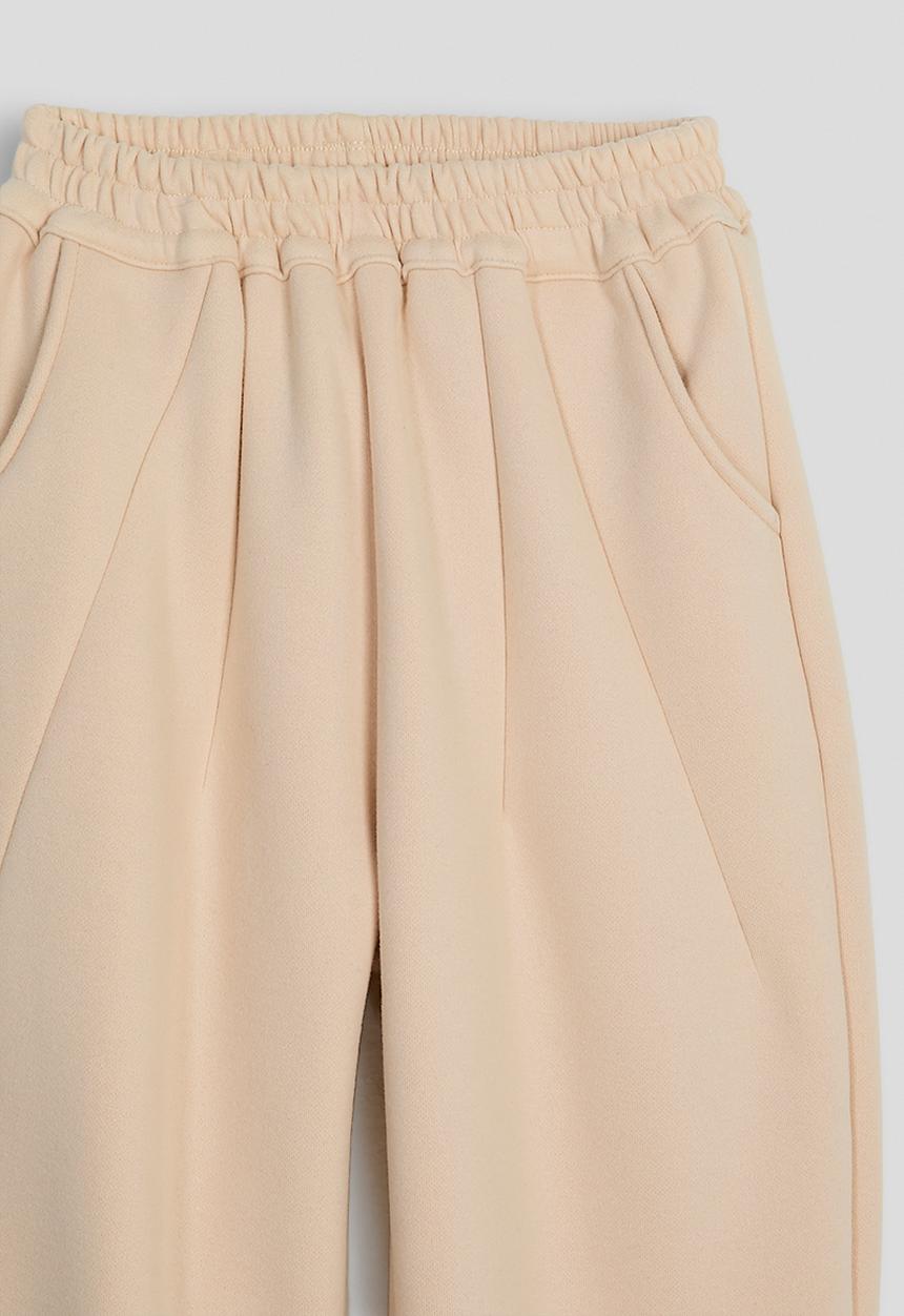 Pop Candy - Dart detailed joggers - milk tea