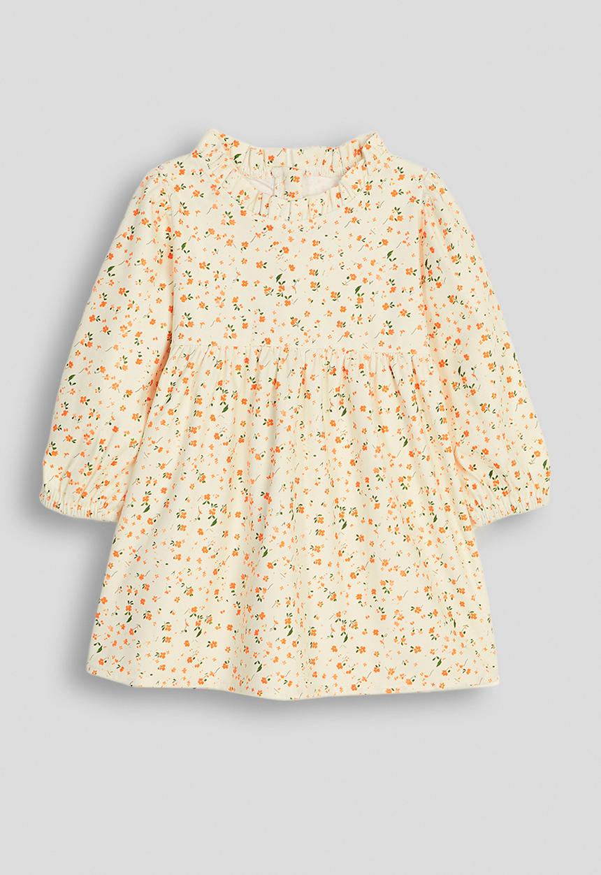 Pop Candy - Pleated collar dress - milk/floral aop
