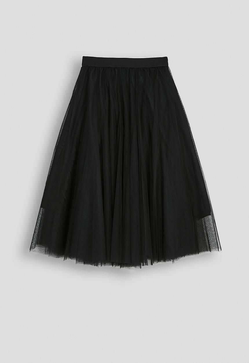 Pop Candy - Bow covered tulle skirt - black