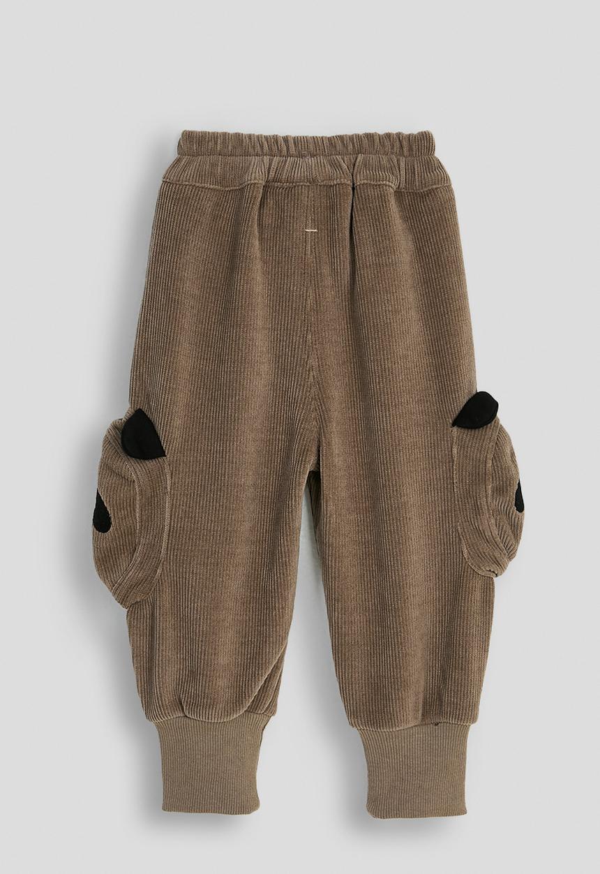 Pop Candy - Panda pocket joggers - brown