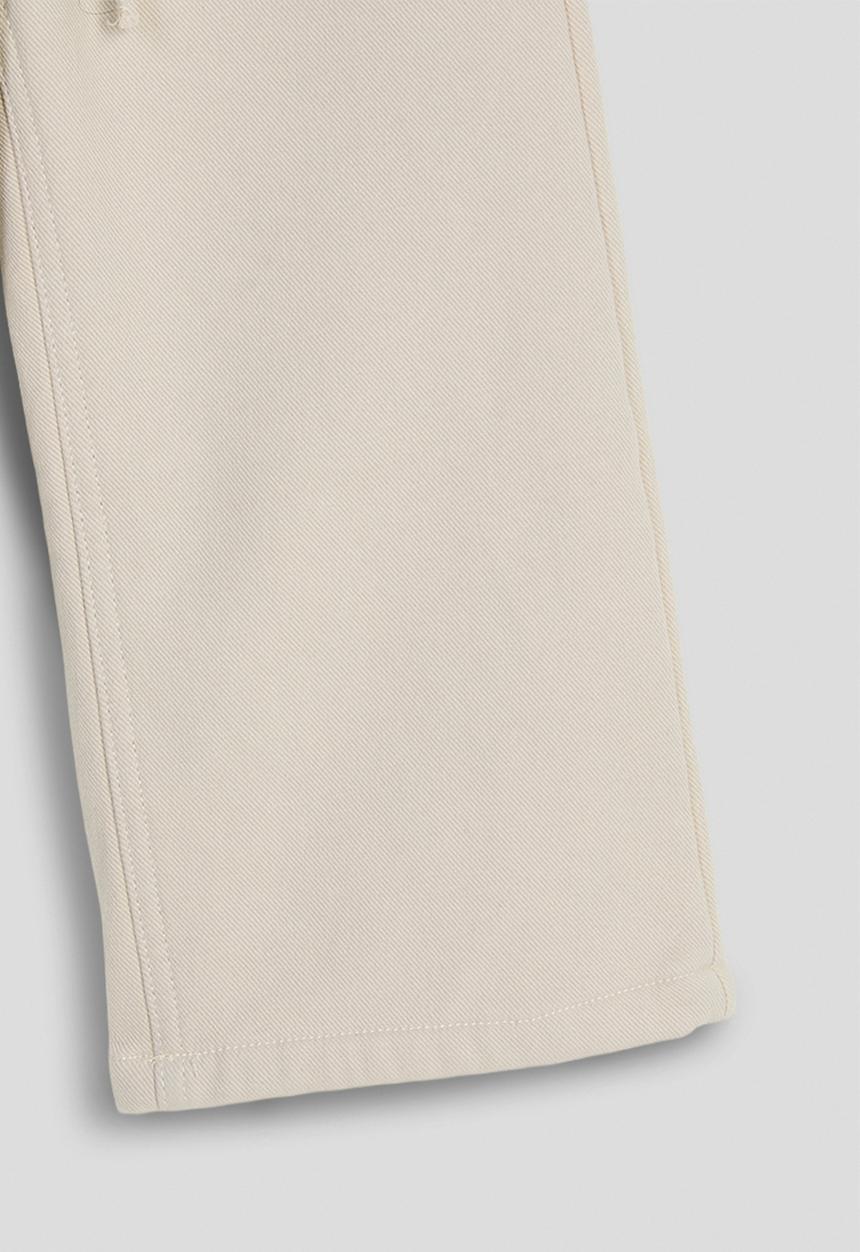 Pop Candy - Wide leg denim jeans with tie - oatmeal