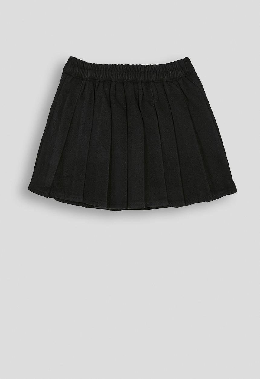 Pop Candy - Fork pleated mini skirt - black