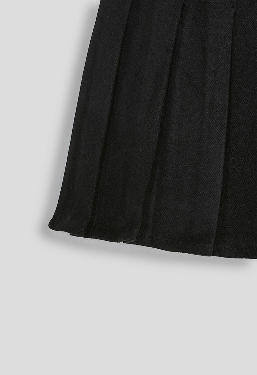 Pop Candy - Fork pleated mini skirt - black