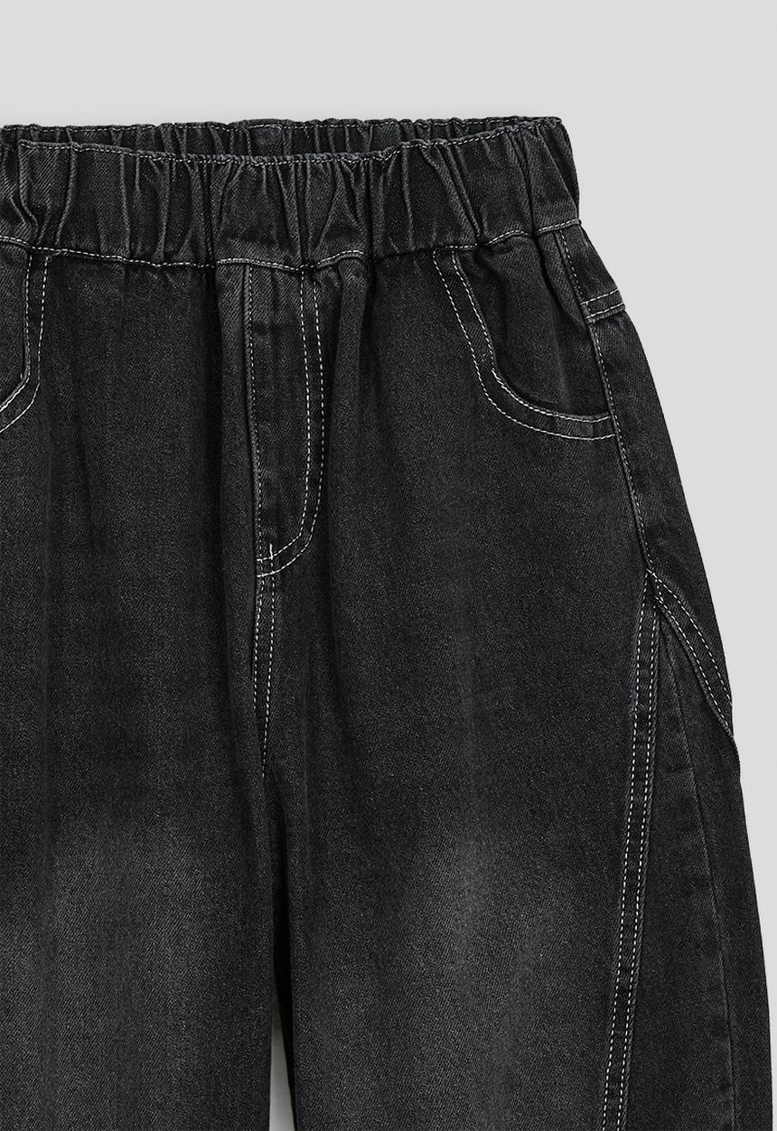 Pop Candy - Wide leg jeans - black