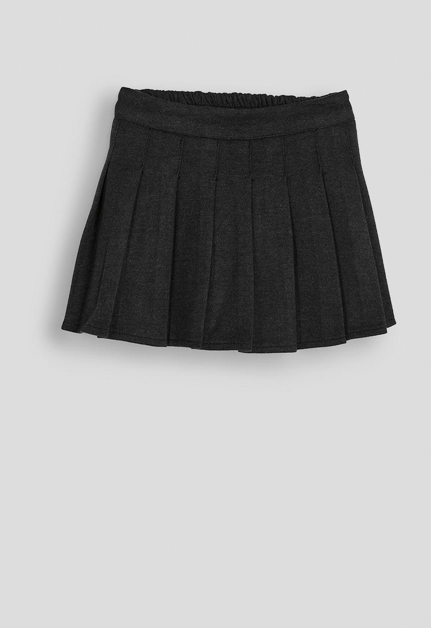 Pop Candy - Fork pleated mini skirt - onyx grey