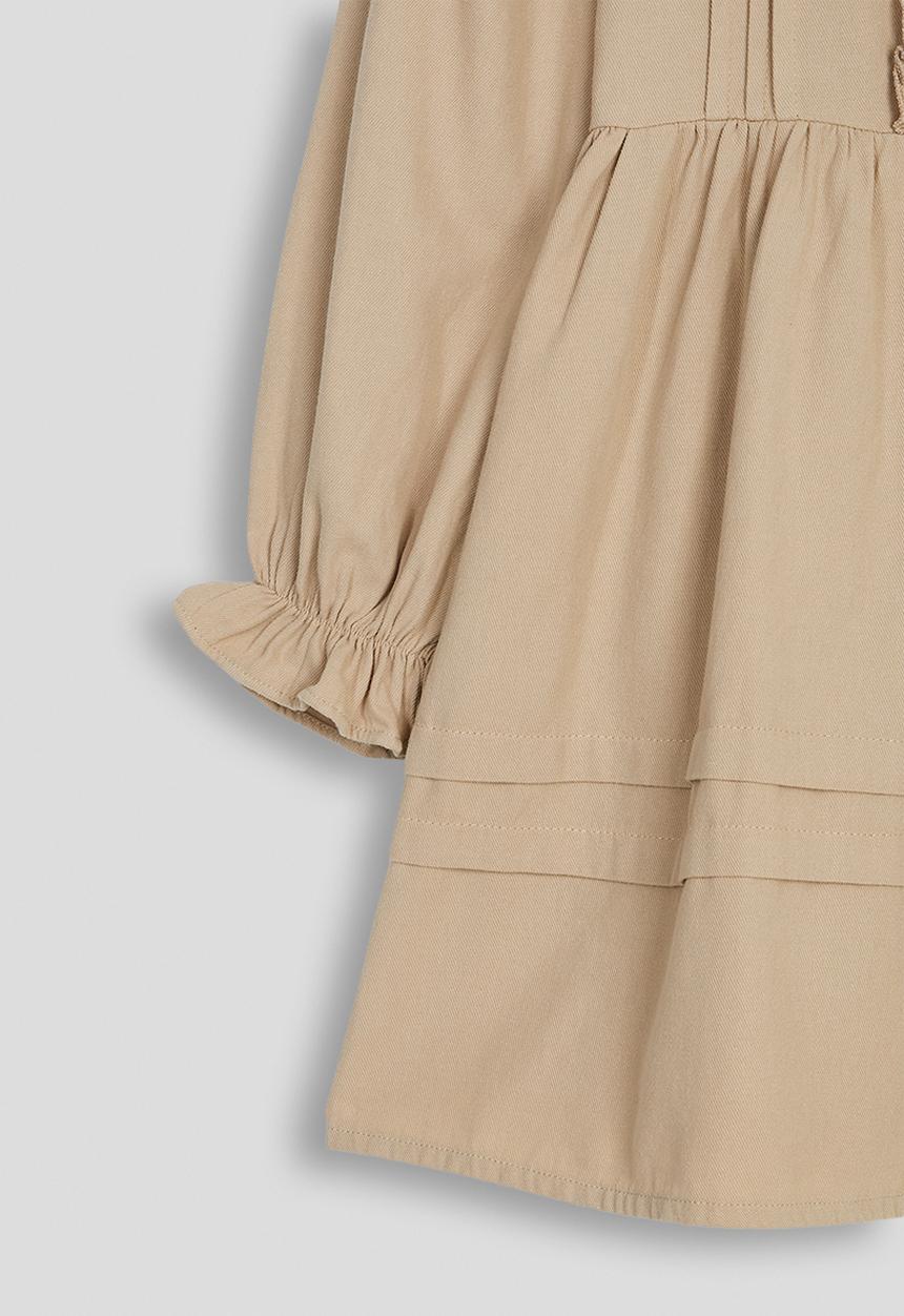 Pop Candy - Pintucked smock dress - khaki