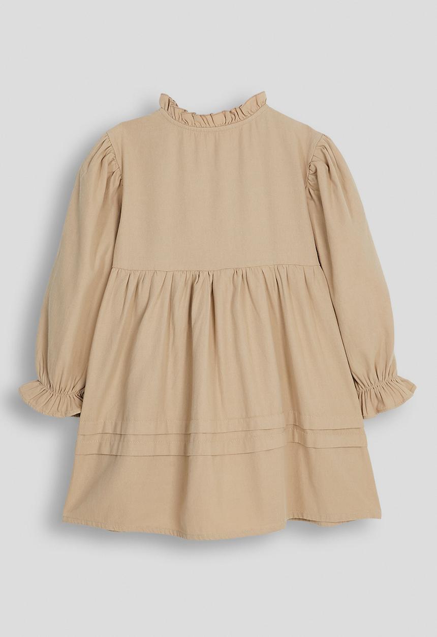 Pop Candy - Pintucked smock dress - khaki