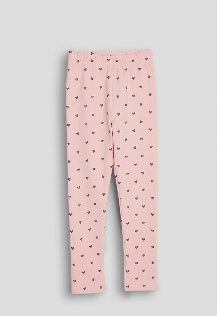 Pop Candy - Leggings - pastel pink/micro heart aop