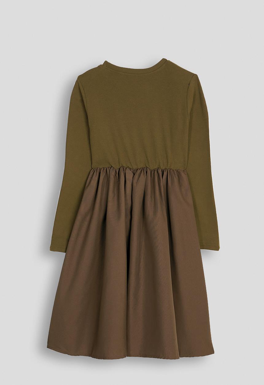 Pop Candy - Long sleeve midi dress - brown