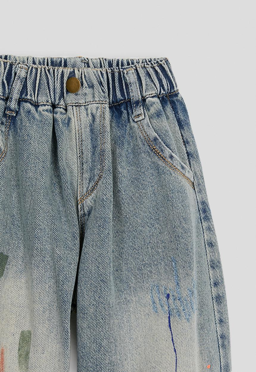 Pop Candy - Sand blasted denim jeans - light blue/multi