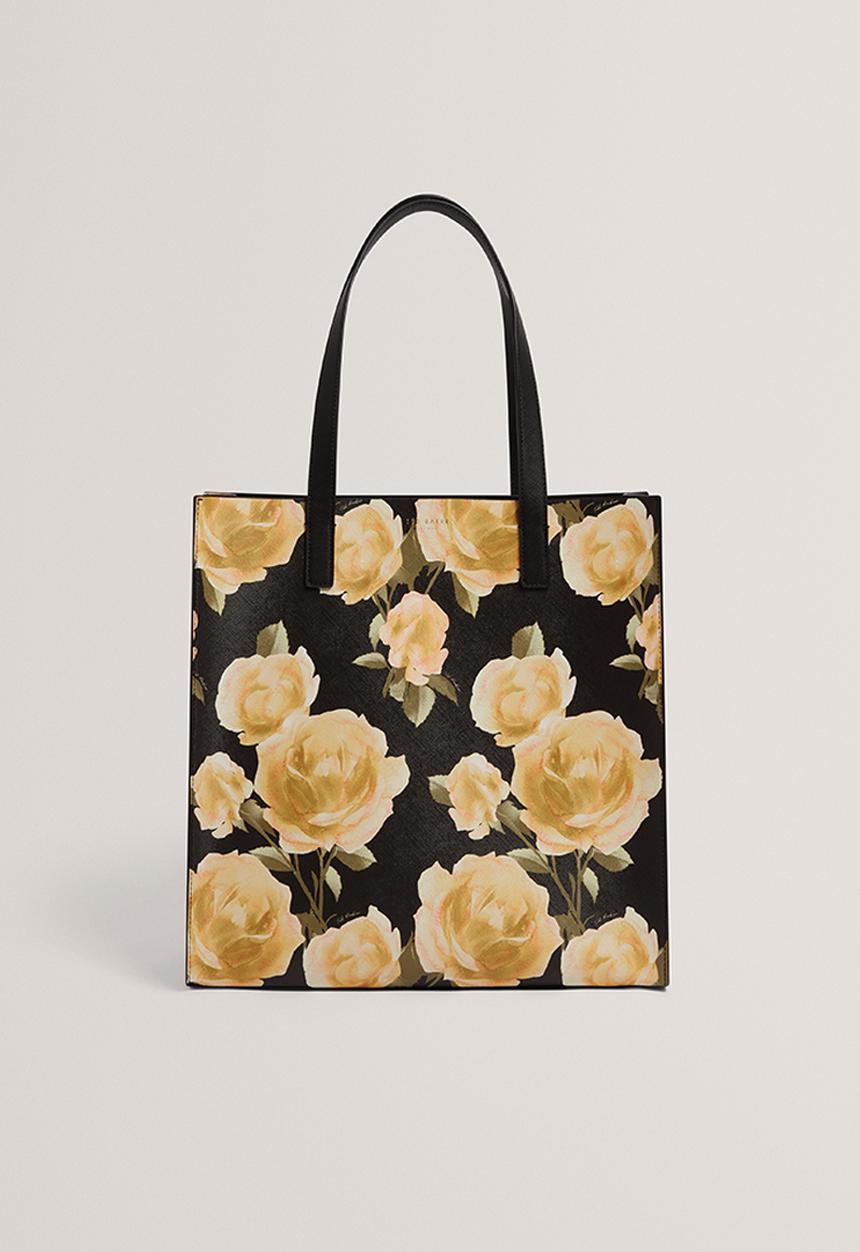 Ted Baker - Teracon Floral Print Large Icon Bag - Black