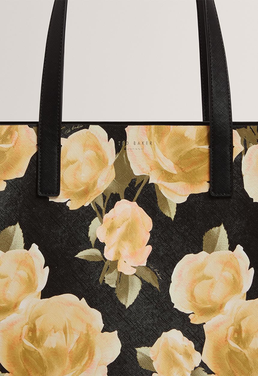 Ted Baker - Teracon Floral Print Large Icon Bag - Black