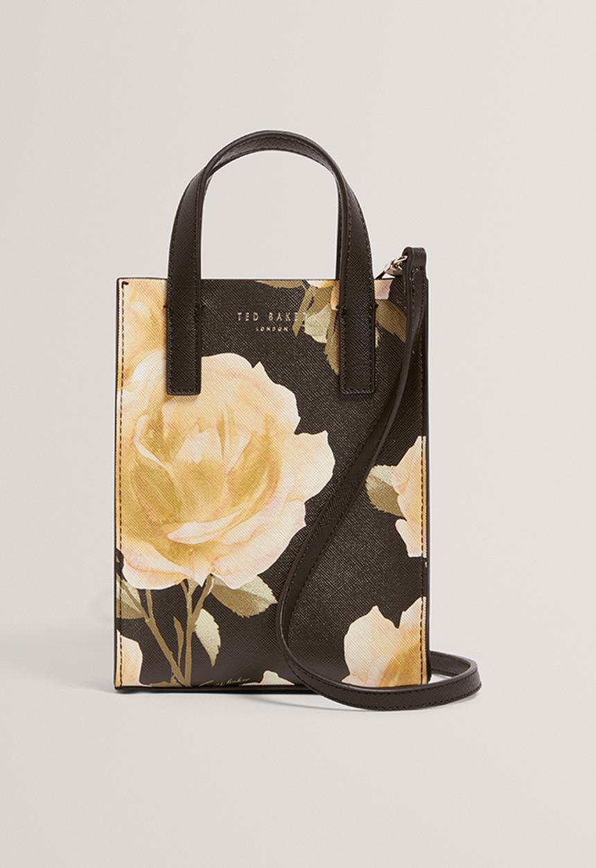 Ted Baker - Tiacon Floral Print Mini Icon Bag - Black