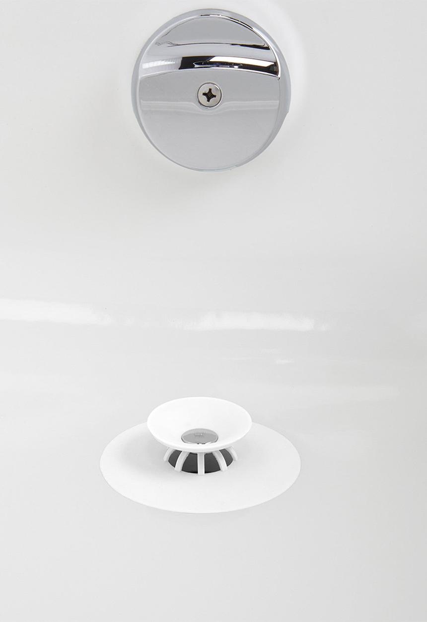 Umbra - Flex Drain Stop Hair Catcher - White