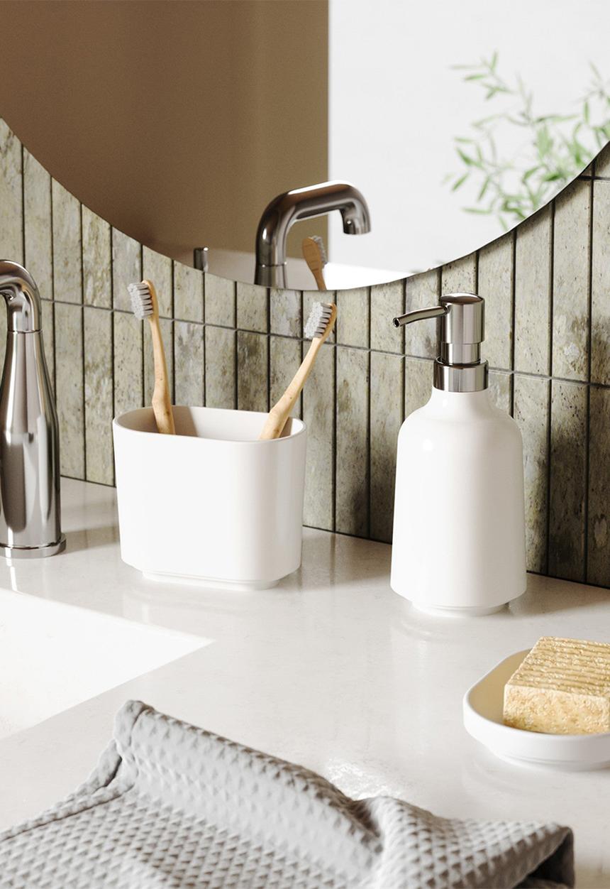 Umbra - Step Toothbrush Holder - White