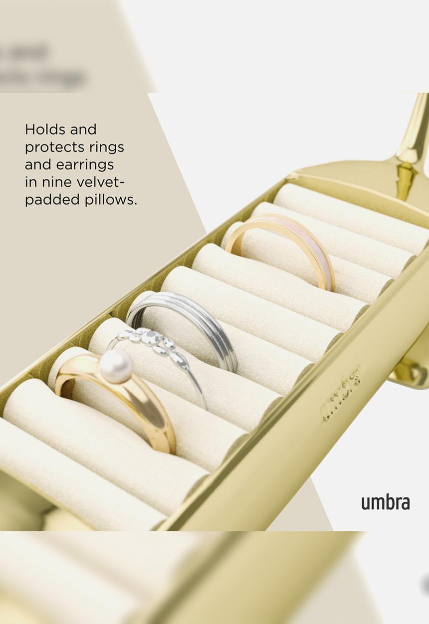 Umbra - Dachsie Ring Holder - Brass