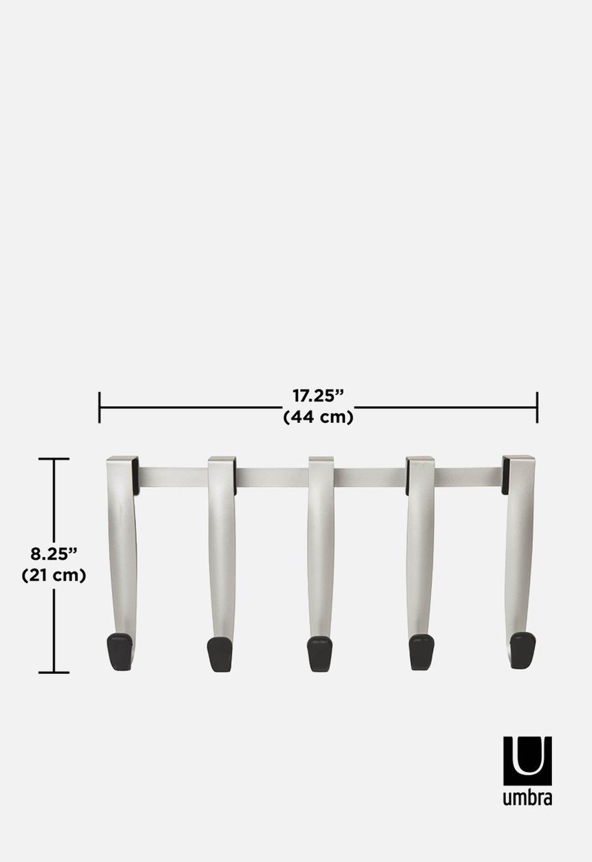 Umbra - Schnook 5 Hook Over The Door - Black & Nickel