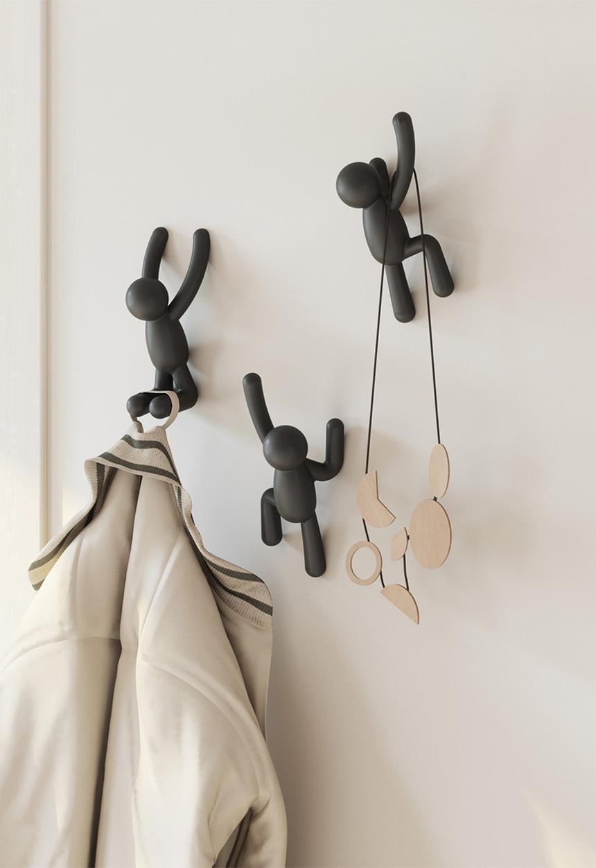 Umbra - Buddy Hooks Set Of 3 - Black