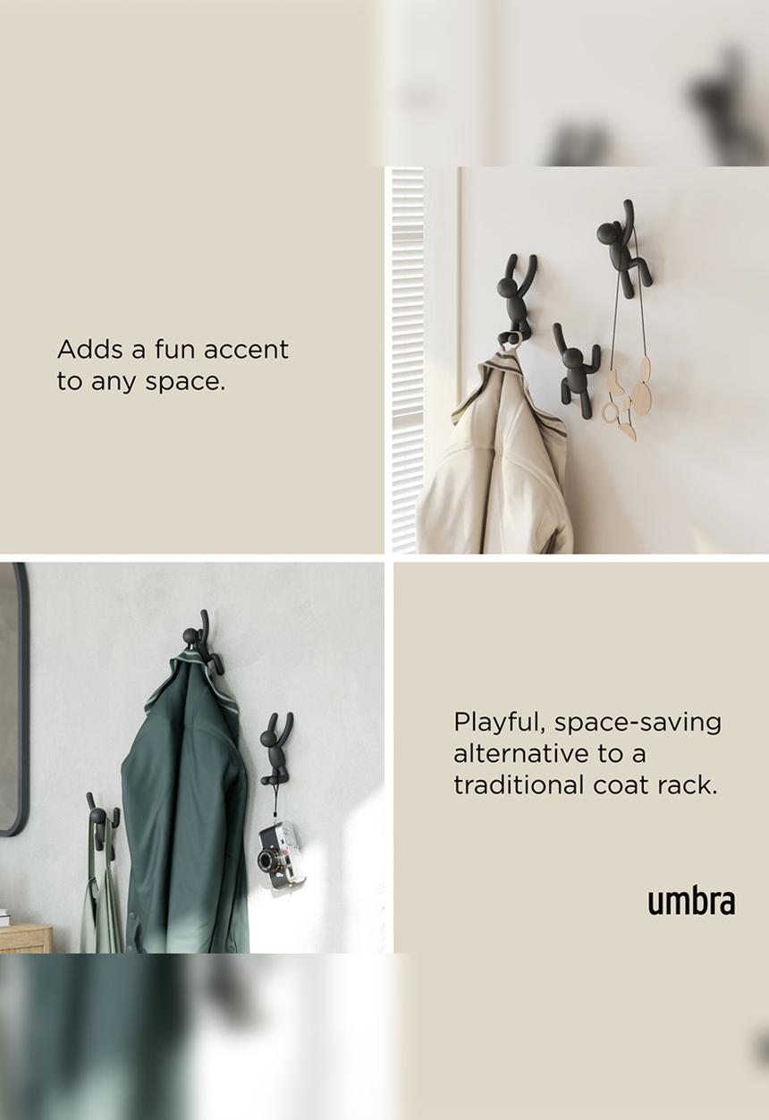 Umbra - Buddy Hooks Set Of 3 - Black