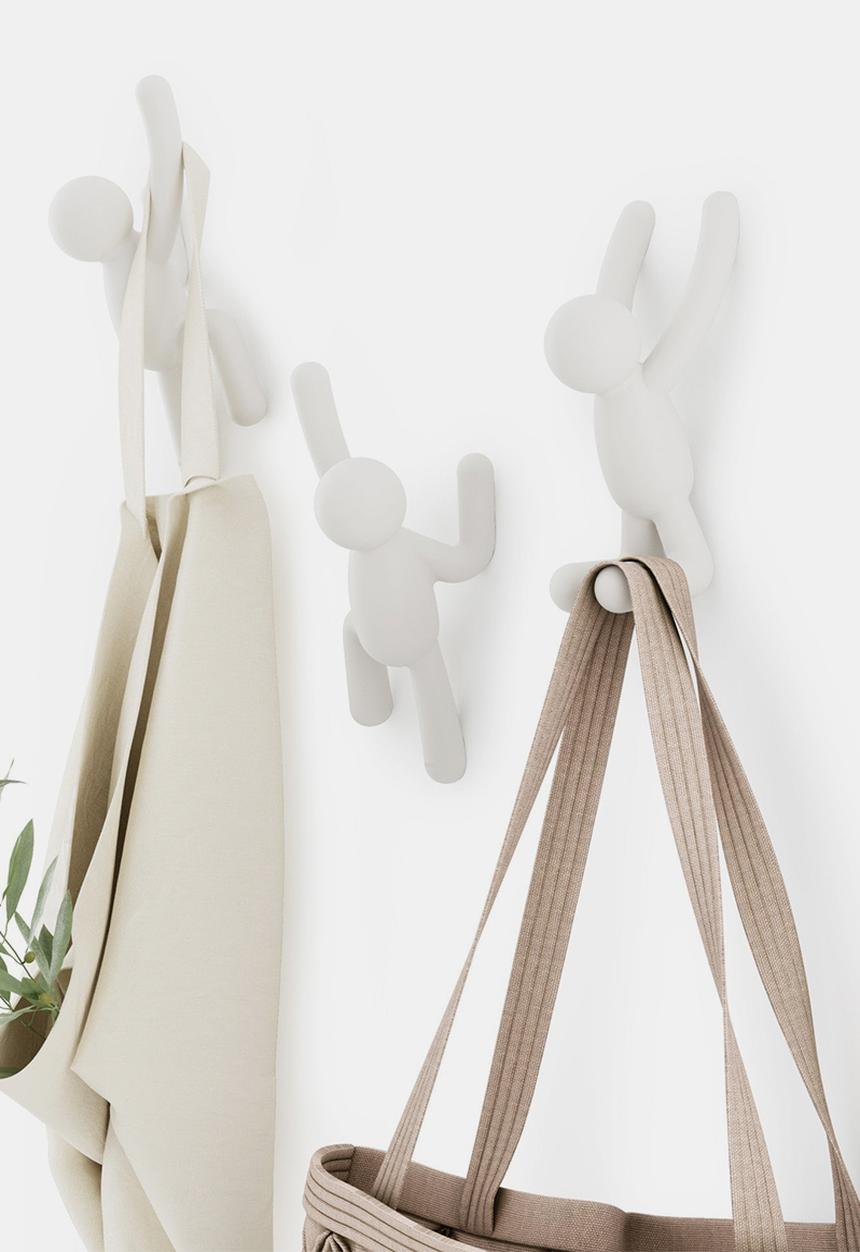 Umbra - Buddy Hooks Set Of 3 - White