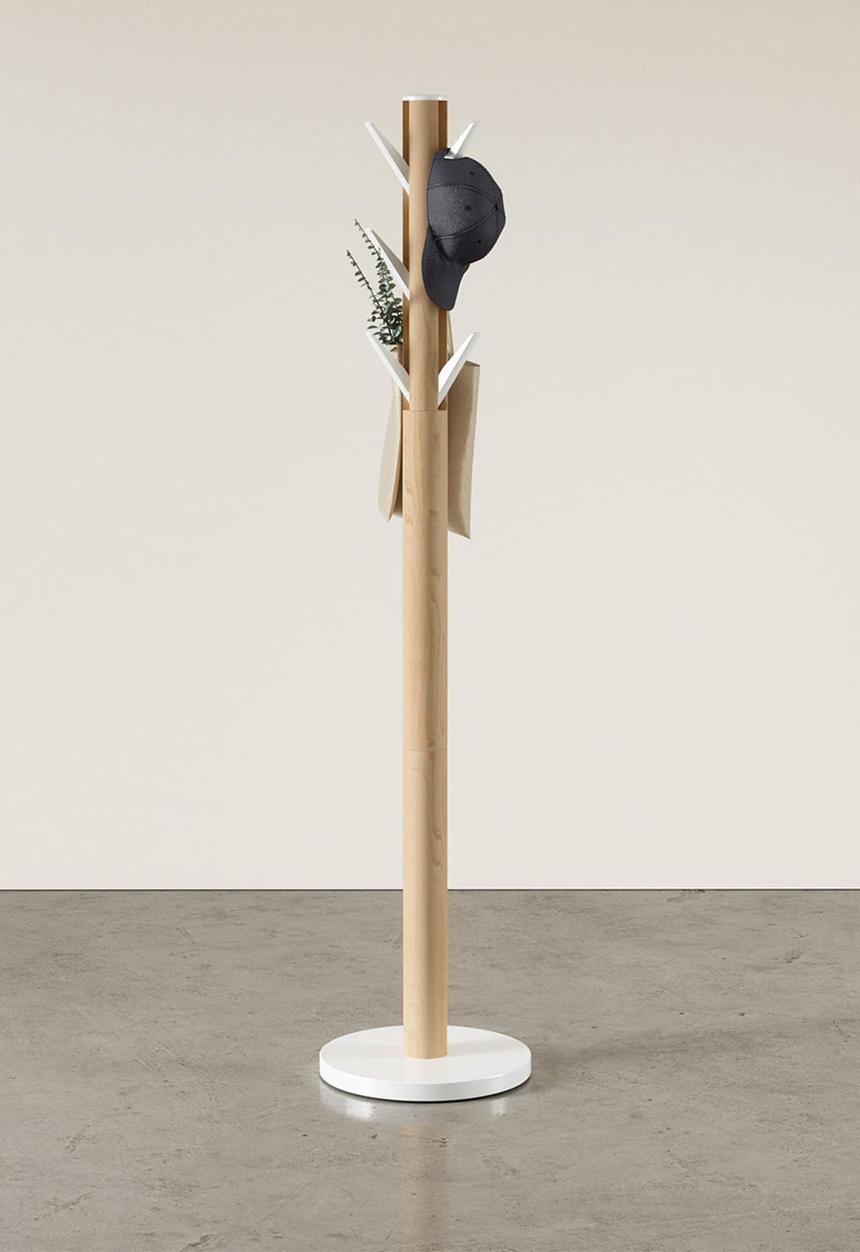 Umbra - Flapper Coat Rack - White & Natural
