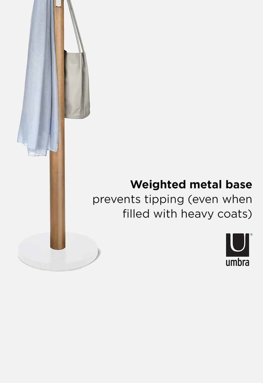 Umbra - Flapper Coat Rack - White & Natural