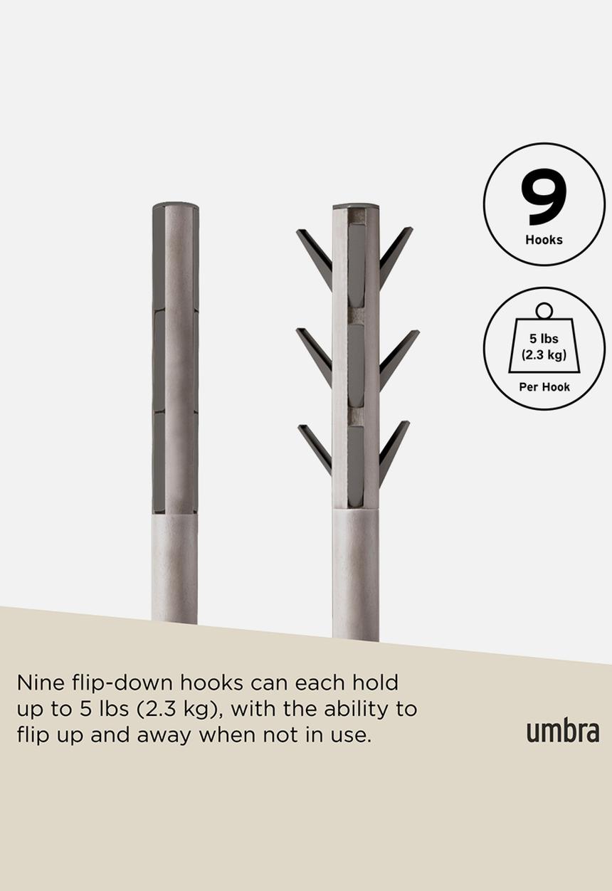 Umbra - Flapper Coat Rack - Grey