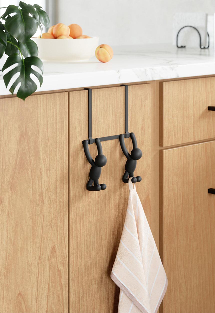 Umbra - Buddy Double Over The Door Hook - Black