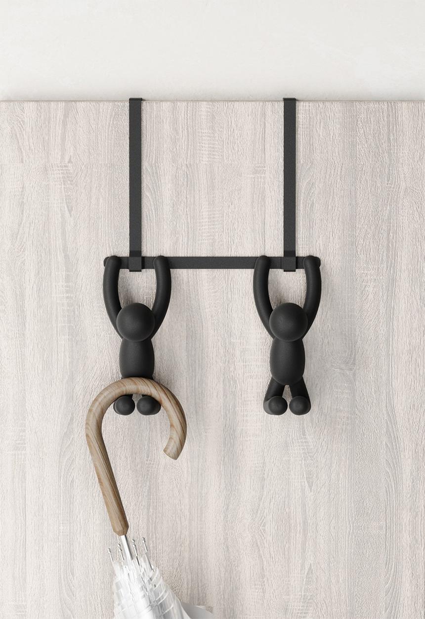 Umbra - Buddy Double Over The Door Hook - Black