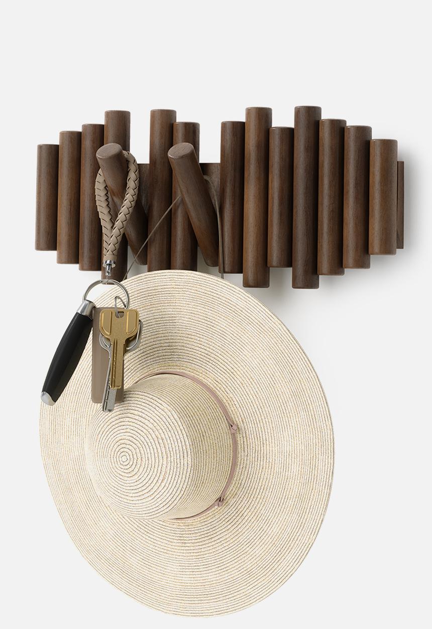 Umbra - Picket Rail Hook Age - Walnut