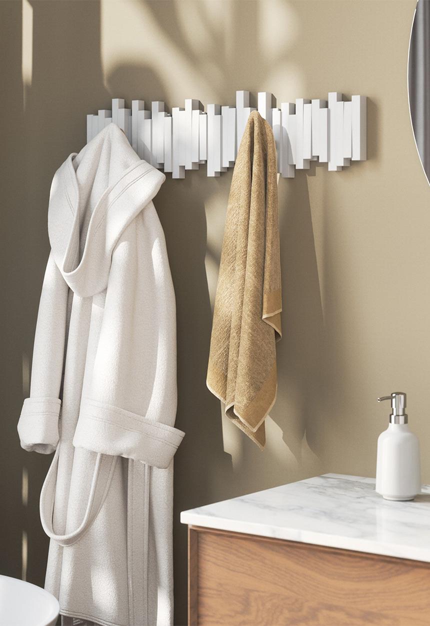 Umbra - Sticks 8 Hook - White