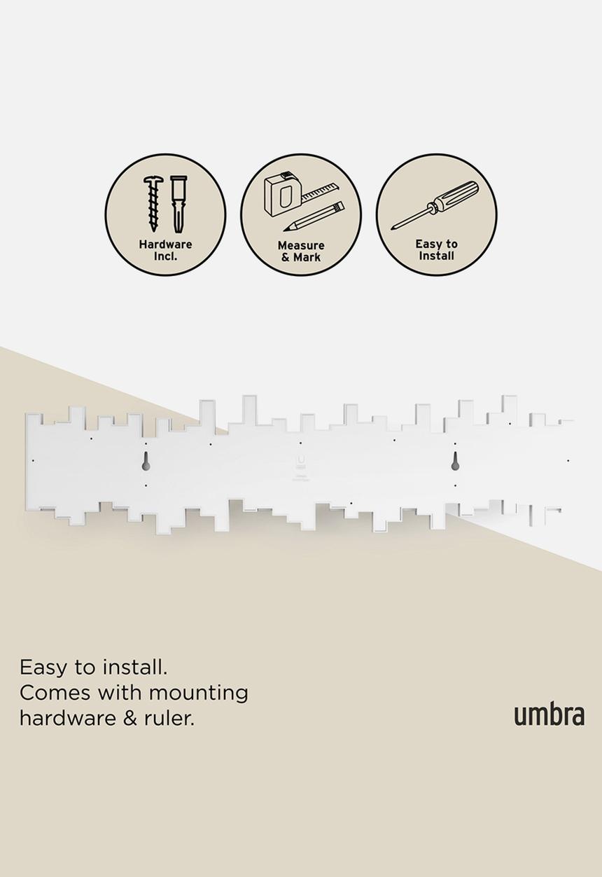Umbra - Sticks 8 Hook - White
