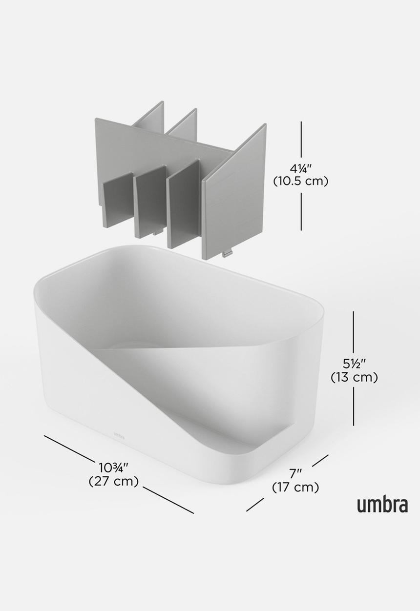 Umbra - Glam Cosmetic Organizer - White & Grey