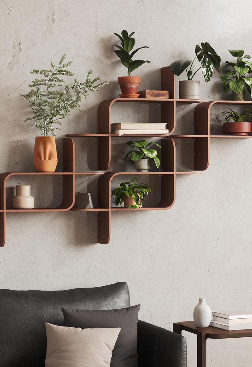 Umbra - Montage Shelf - Walnut
