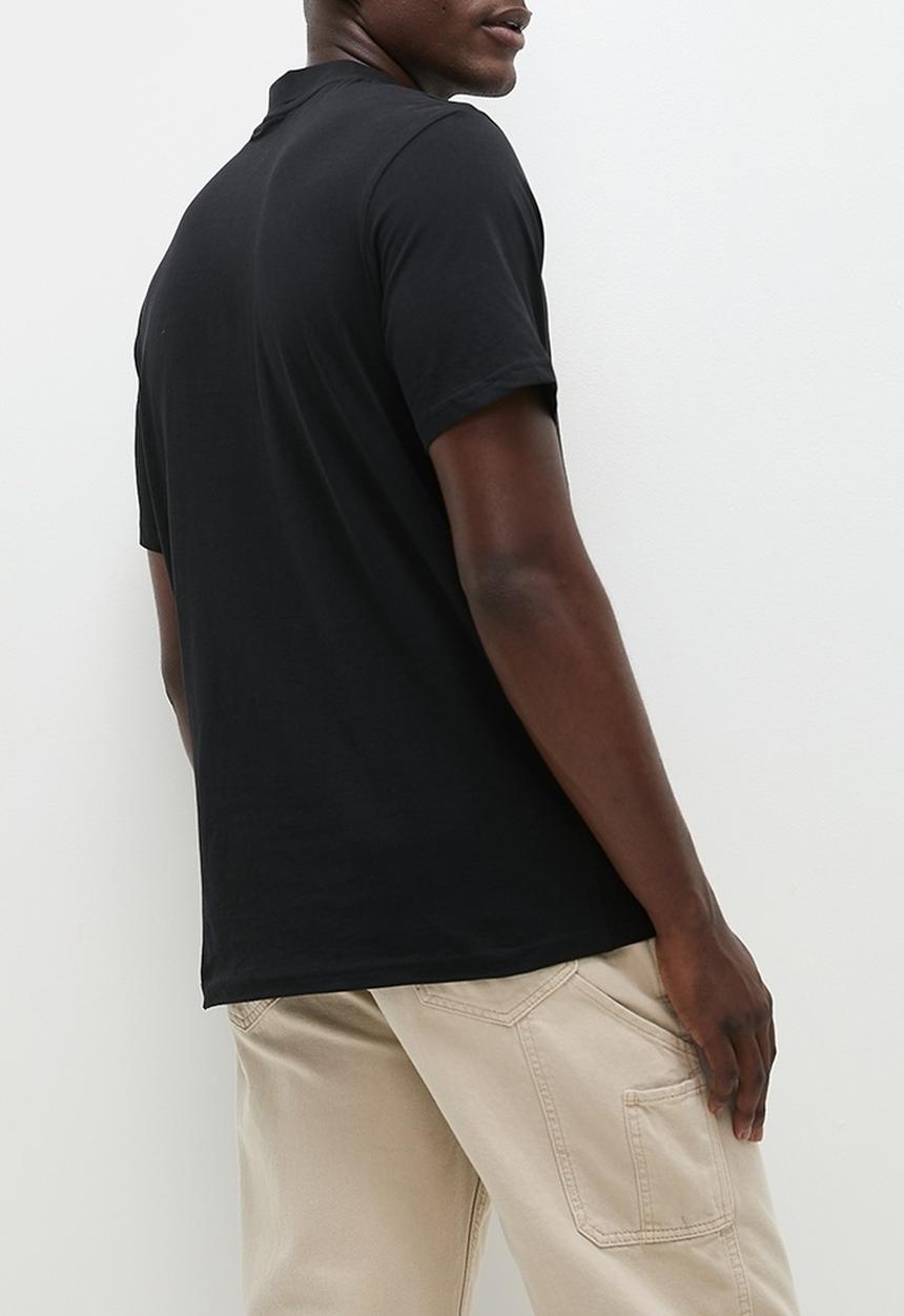 Only & Sons - Onsotis reg mock neck tee 2 pack - cloud dancer 