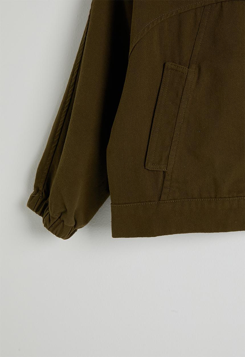Pop Candy - Cropped shacket - dark coffee