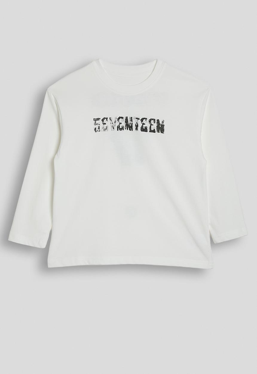 Pop Candy - Long sleeved slogan tee - white
